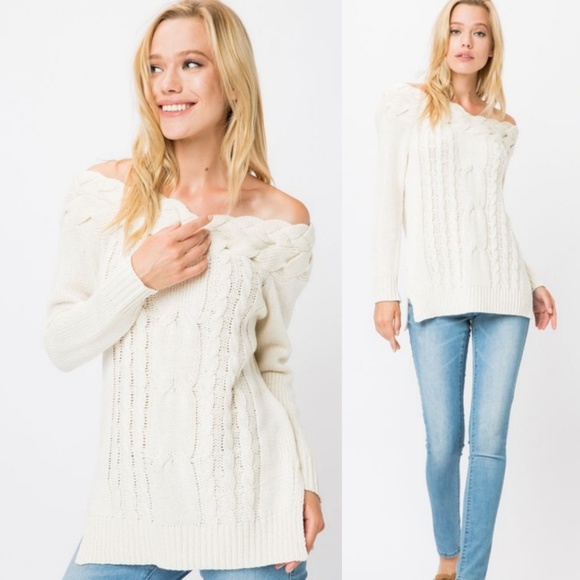Sweetbb Sweaters - Last 1! Cozy Warm Cable Chunky Sweater